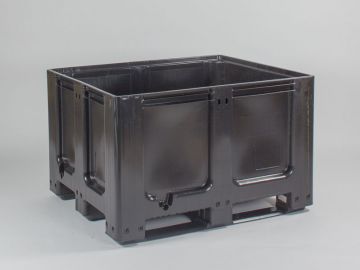 Palox plastique 120x100x76 cm 600 litres PE-HD recyclé noir
