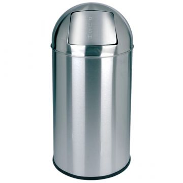 Poubelle PUSH inox 40L ø35x74 cm MIROIR