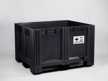 Caisse palette ADR UN 2794 batteries 1200x1000x760 mm 610L
