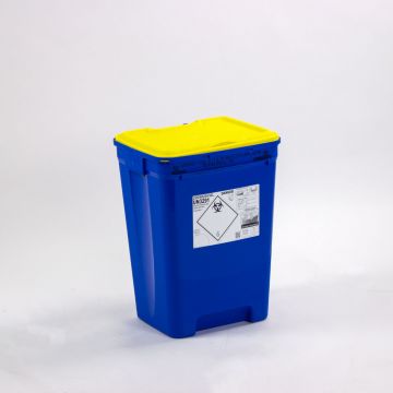 Fût DASRI 50 litres BLEU / JAUNE
