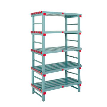 Etagère alimentaire plastique 1000x500xh1770 mm 5 niveaux