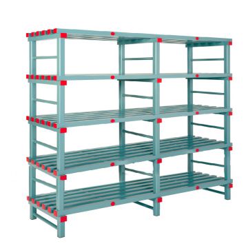 Etagère alimentaire plastique 2000x400xh1770 mm 5 niveaux