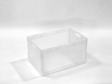 Bac plastique transparent 400x300x220 mm 20L