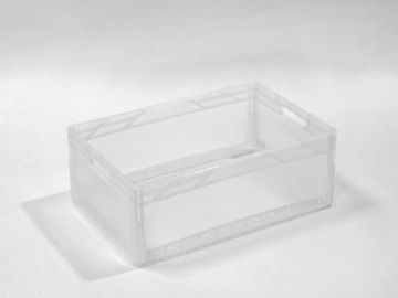 Bac plastique transparent 600x400x220 mm 46L