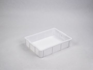 Bac plastique alimentaire gerbable 43x32x9 cm 10 litres BLANC