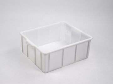 Bac plastique alimentaire gerbable 52x42x20 cm 30 litres BLANC