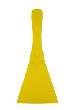 Grattoir plastique alimentaire grand flexi 100x250 mm, jaune