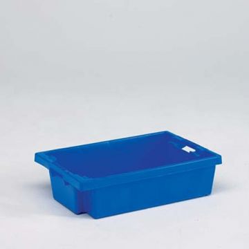 Bac gerbable emboitable alimentaire 600x400x150 mm 25L Turnbin BLEU