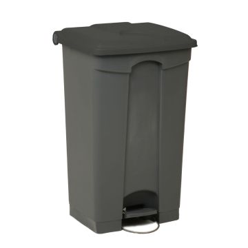 Poubelle cuisine professionnelle à pedale 90L grise