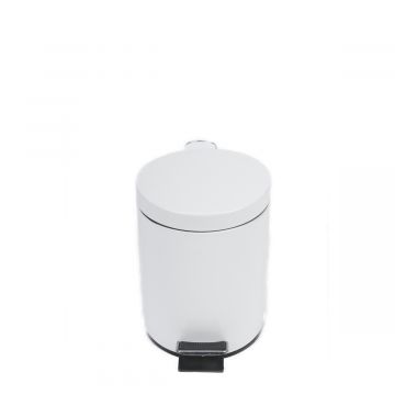 Poubelle salle de bain blanche 5 litres