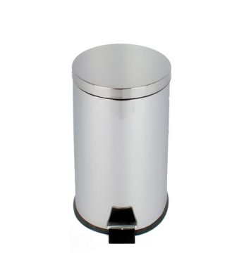 Poubelle salle de bain inox 20 litres