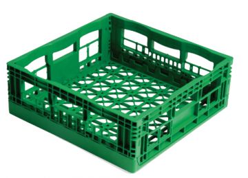 Caisse plastique pliable agricole 18L 40x40x15 cm VERT