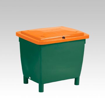 Bac à sel de déneigement 210L 790x05xh685 mm VERT - ORANGE