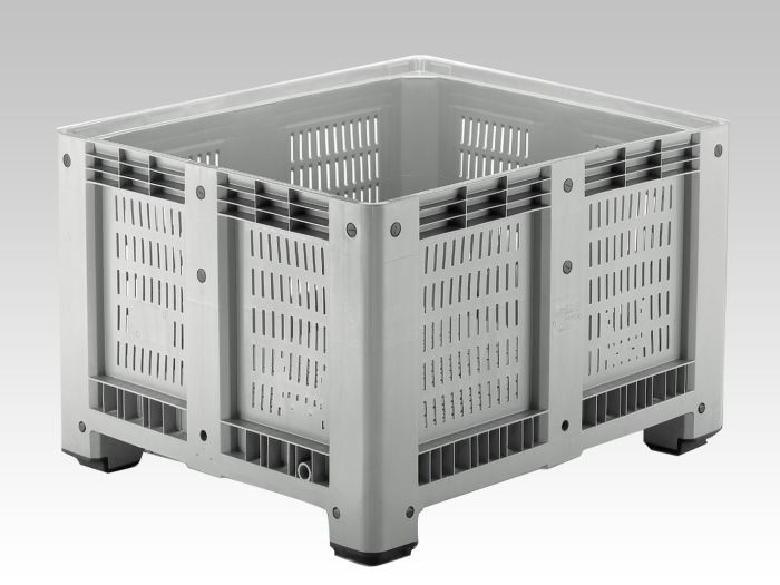 Caisse palette 1200x1000x760 mm 4 pieds perforé