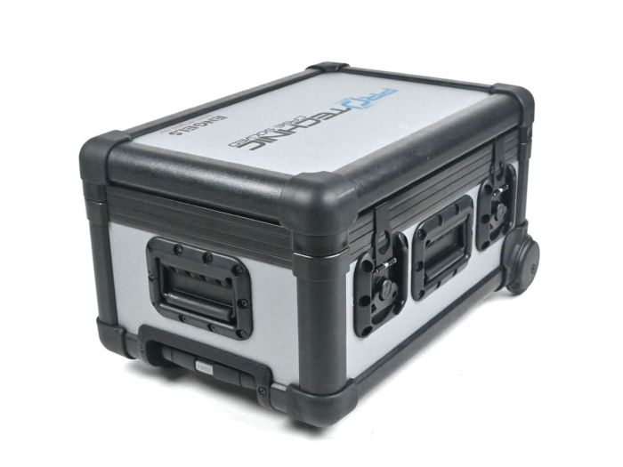 Modèle EXOcase Compact, mallette de transport robuste parfaitement adaptée pour protéger les petits équipements sensibles.