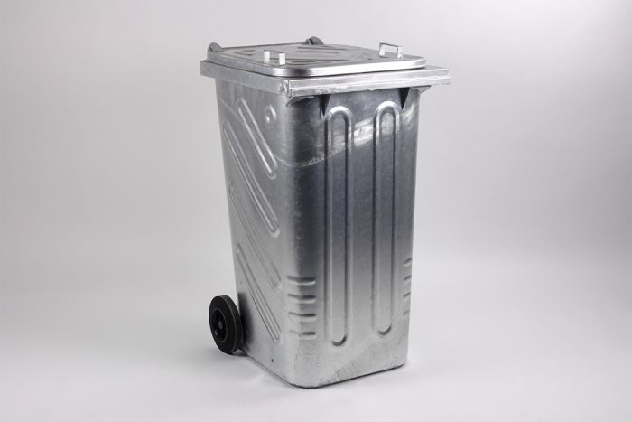 Conteneur poubelle métallique 240 litres