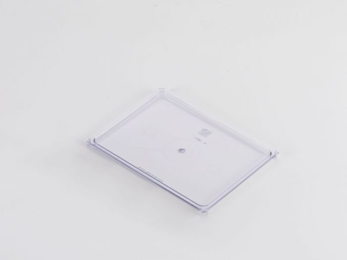 Couvercle petit bac plastique 174x128 mm TRANSPARENT