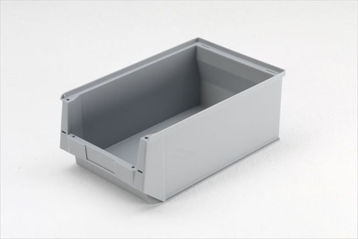 Bac à bec plastique SILAFIX taille 2, 500x310x200 mm 24,6 lt gris