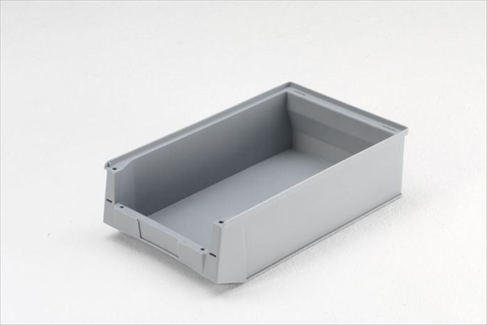 Bac à bec plastique SILAFIX taille 2H, 500x310x145 mm 16,7 lt gris