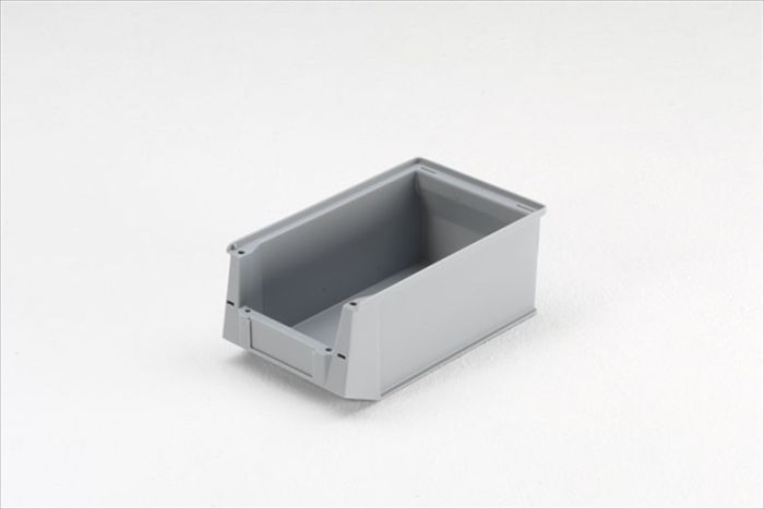 Bac à bec plastique SILAFIX taille 3Z, 350x200x145 mm 8 lt gris