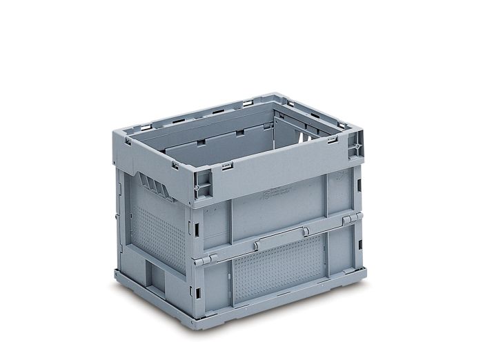 Caisse plastique pliable empilable 40x30x30 cm 26 litres GRIS