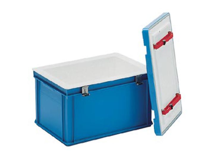 Bac de transport isotherme 48 litres 600x400x365 mm bleu