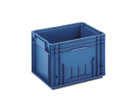 RL-KLT bac 400x300x280 mm bleu avec fond lisse
