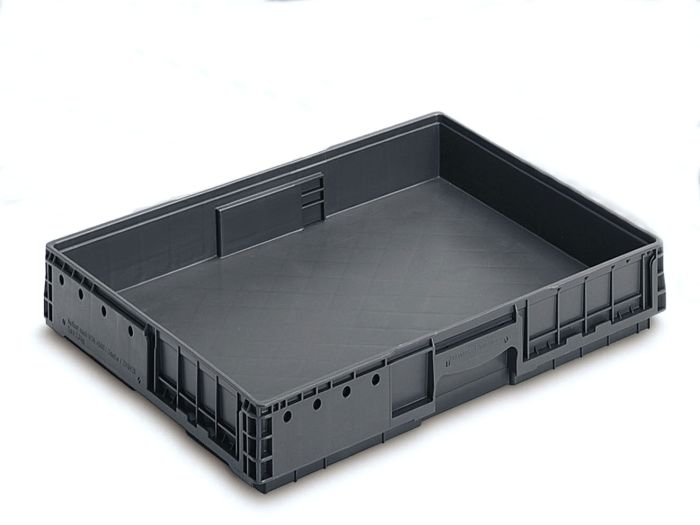 Bac plastique plat rectangulaire 600x500x90 mm DC-MLT GRIS