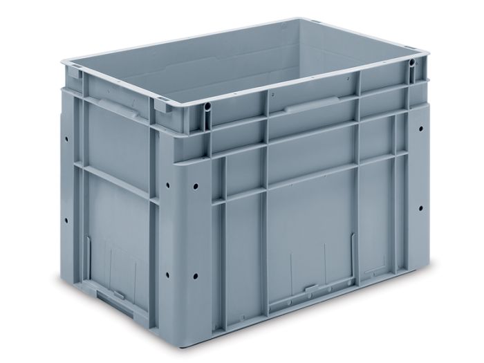 Bac plastique entrepôt automatisé 600x400x420 mm 83L fond nervuré
