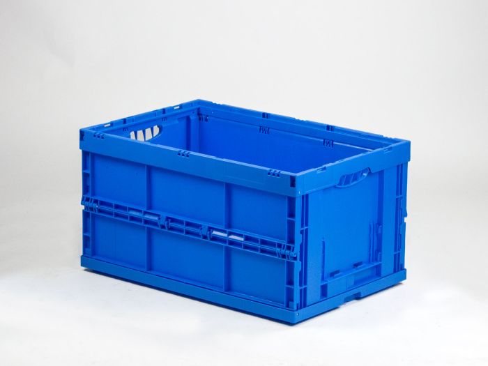 Bac gerbable pliant 600x400x320 mm 66L BLEU