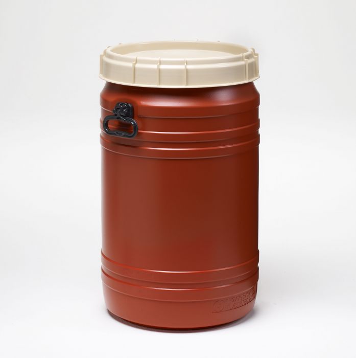 Fût plastique à ouverture totale 75 lt + poignées