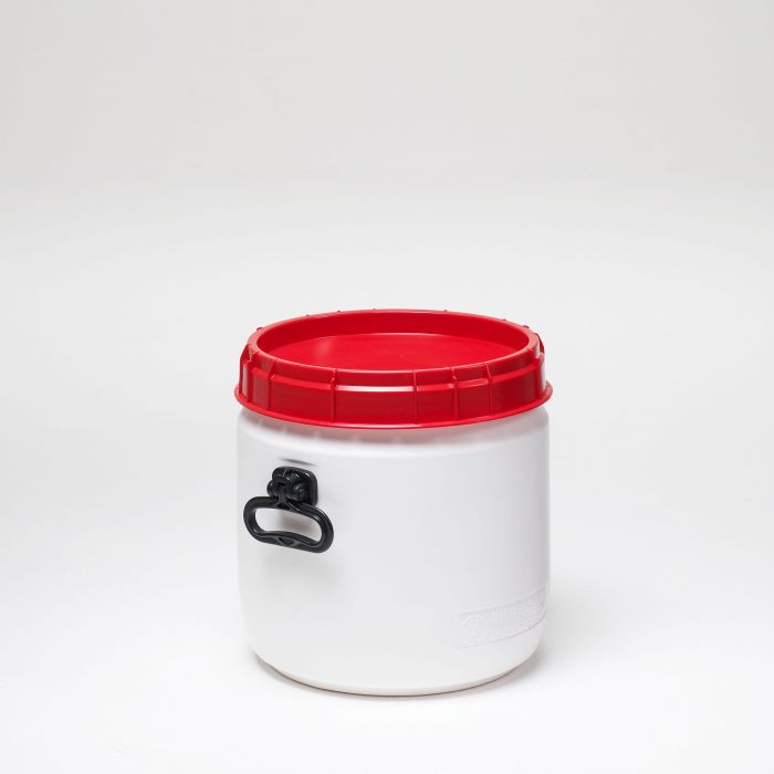 Baril plastique à ouverture totale 26 lt + poignées