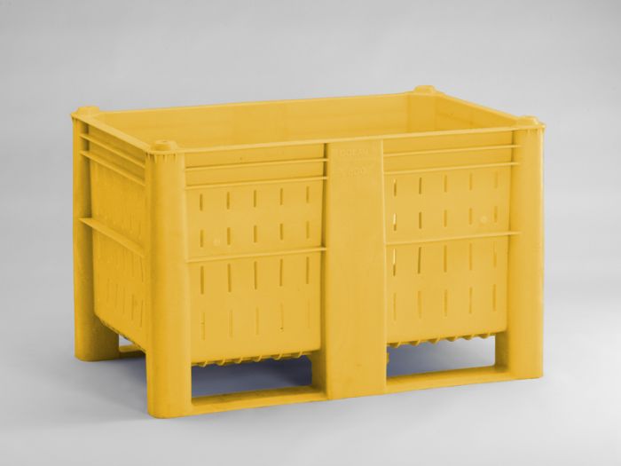 Caisse palette plastique alimentaire ajourée 1200x800x740 mm 520 lt