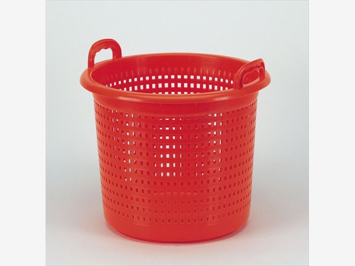 Panier en plastique 45 litrest ø480x360 mm orange