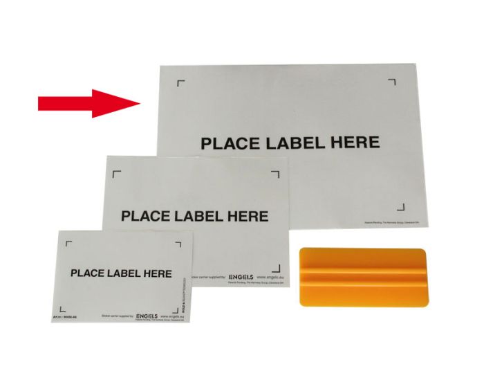 Porte-étiquette A4 adhesive, 355x230 mm, emballé par 100 pièces