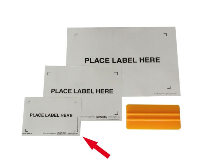 Porte-étiquette A6 adhesive, 165x114 mm, emballé par 100 pièces