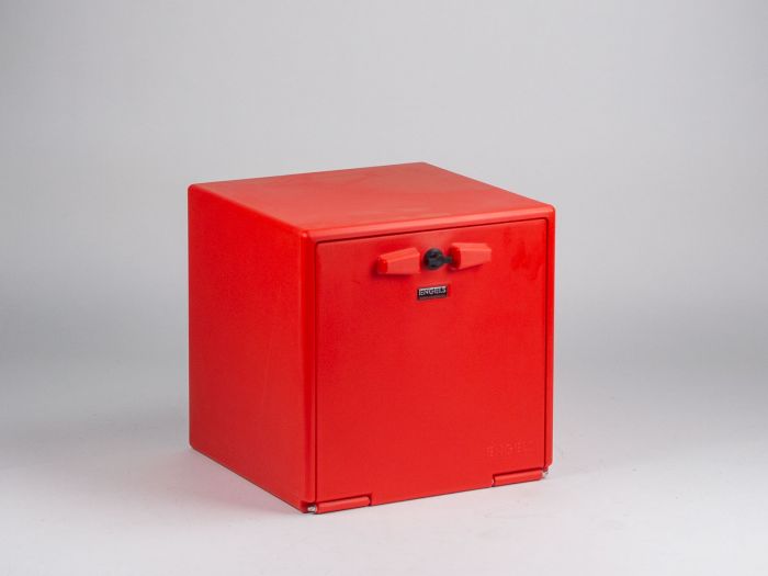 Top case livraison scooter ou vélo 60L 422x422x422 mm ROUGE