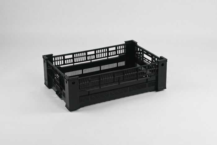 Caisse maraicher plastique 600x400x190 mm noir
