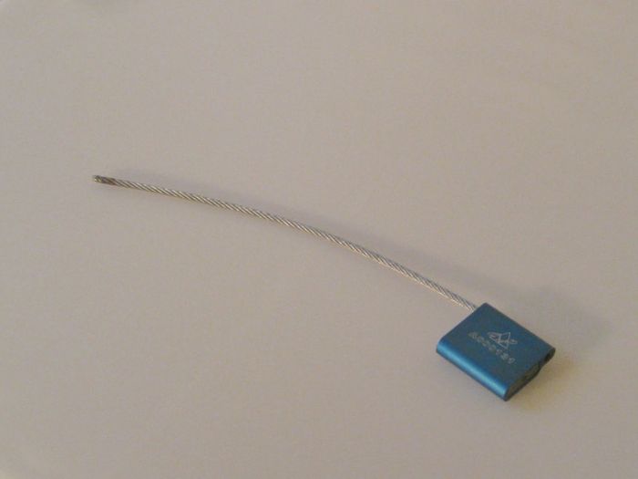 Scellé de sécurité AluLock ø5,0x300 mm 100 pcs, bleu