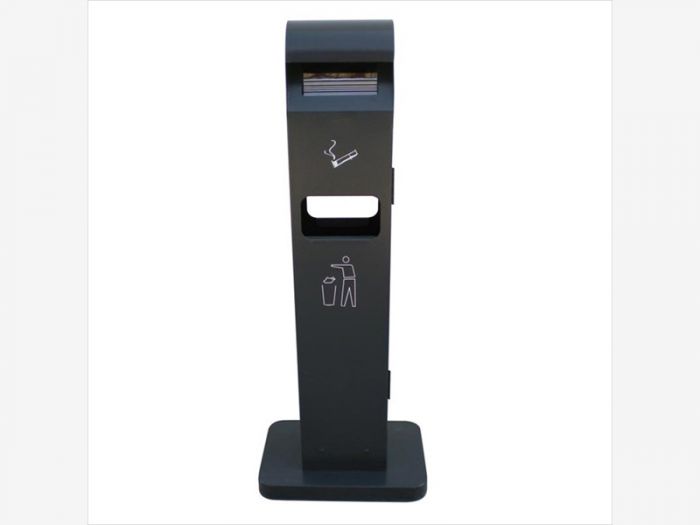 Poubelle extérieur avec cendrier 1040x400x260 mm 2 lt anthracite
