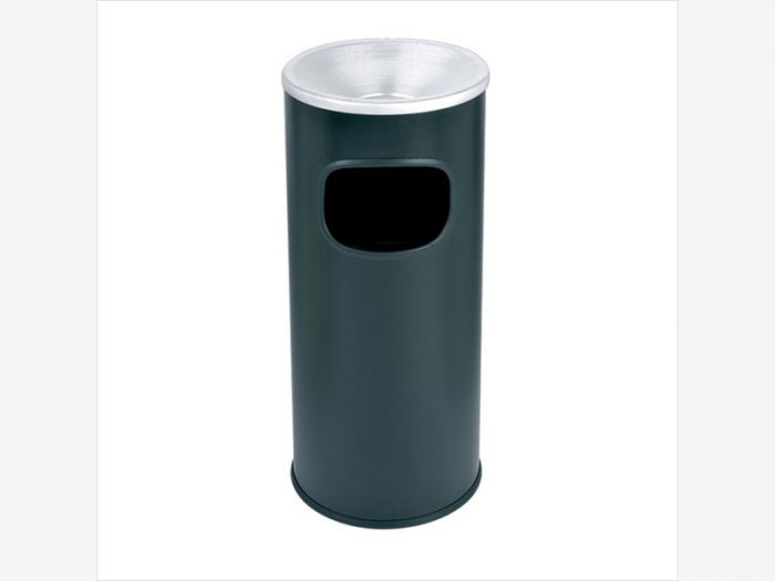 Cendrier colonne extérieur avec poubelle ø25x65cm 30 lt Noir
