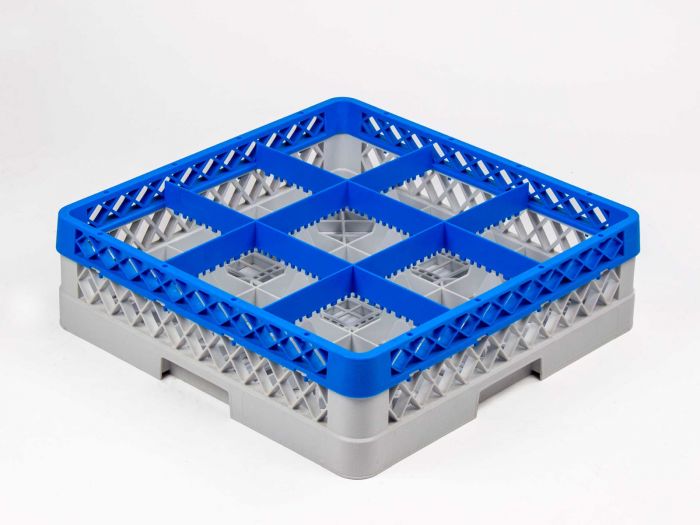 Panier lave vaisselle 500x500x140 mm pour 9 verres à pied ø150 mm