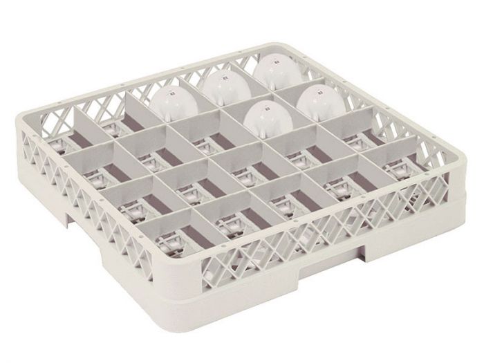 Panier lave vaisselle tasse 20 compartiments 500x500x100 mm