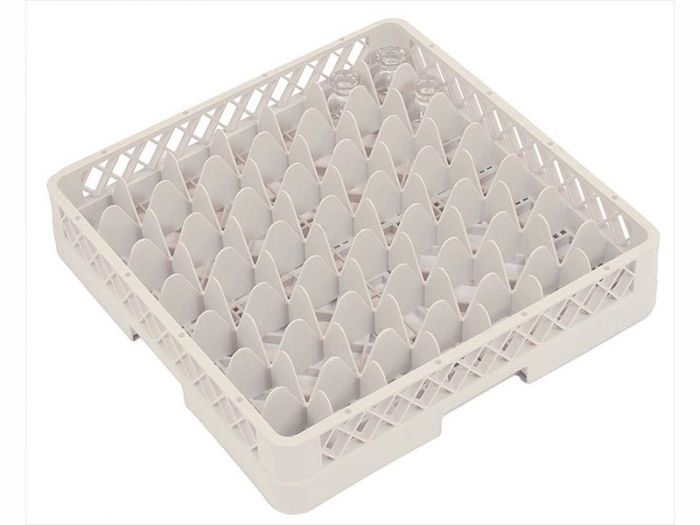 Casier lave-vaisselle professionel 500x500x100 mm 49 compartiments