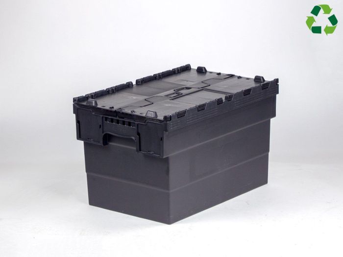 Bac navette avec couvercle 600x400x370 mm 63L Distribox NOIR