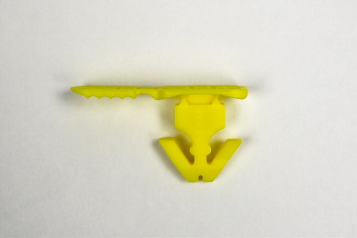 Scellé plastique pour bac navette JAUNE