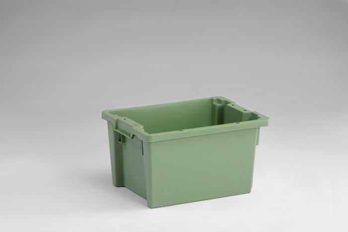 Bac gerbable emboitable alimentaire 400x300x220 mm 18 lt vert