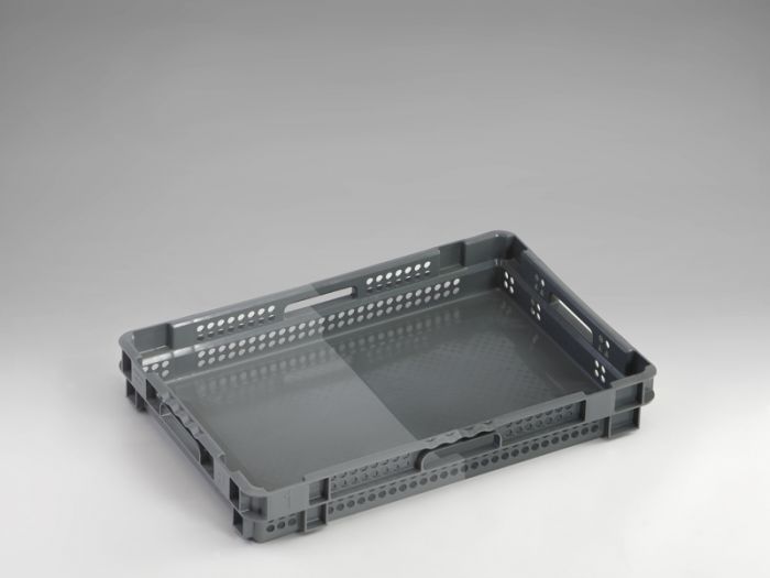 Bac gerbable emboitable alimentaire parois ajourée 600x400x90 mm 17 lt