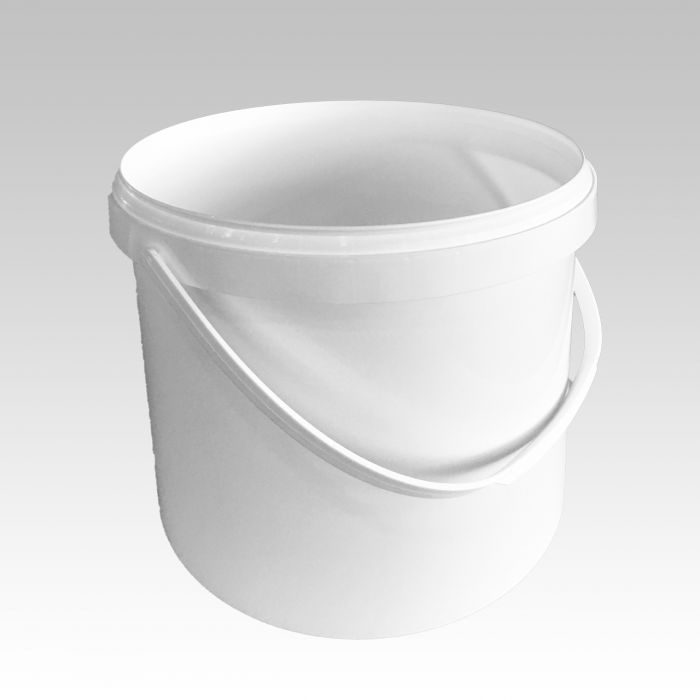 Pôt plastique alimentaire avec anse, ø221x220 mm 5,5 lt blanc