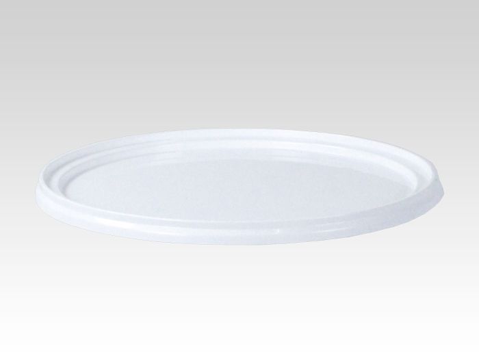 Couvercle en plastique alimentaire pour pôt E028-0 blanc
